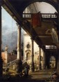 perspektivische Ansicht mit Portikus Canaletto